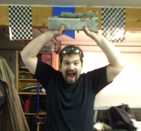 Cox, with chunk-o-frame.